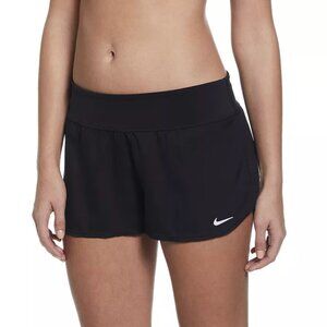 NWT NIKE Women's Solid Element Swimming SWIM Boardshorts Black in Size 14